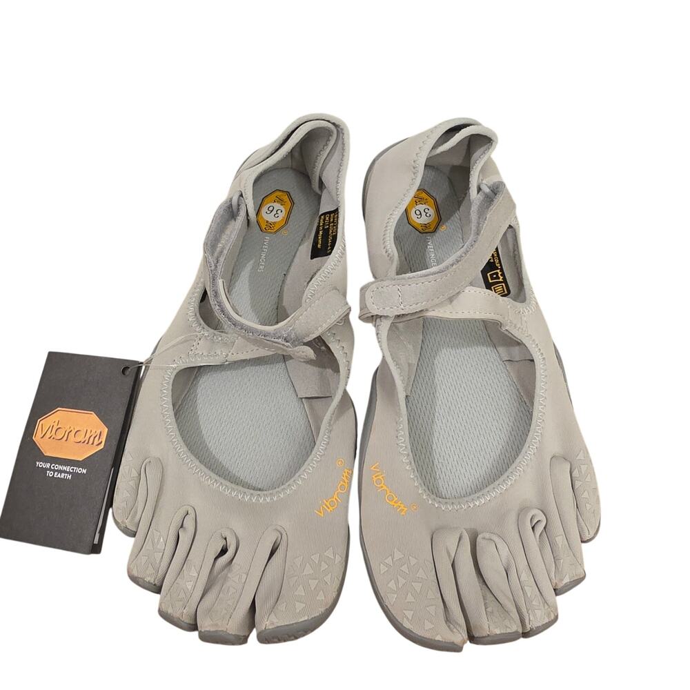 Vibram FiveFingers V-Soul Womens 36 Gray Barefoot Toe Shoes Yoga Training NWT
